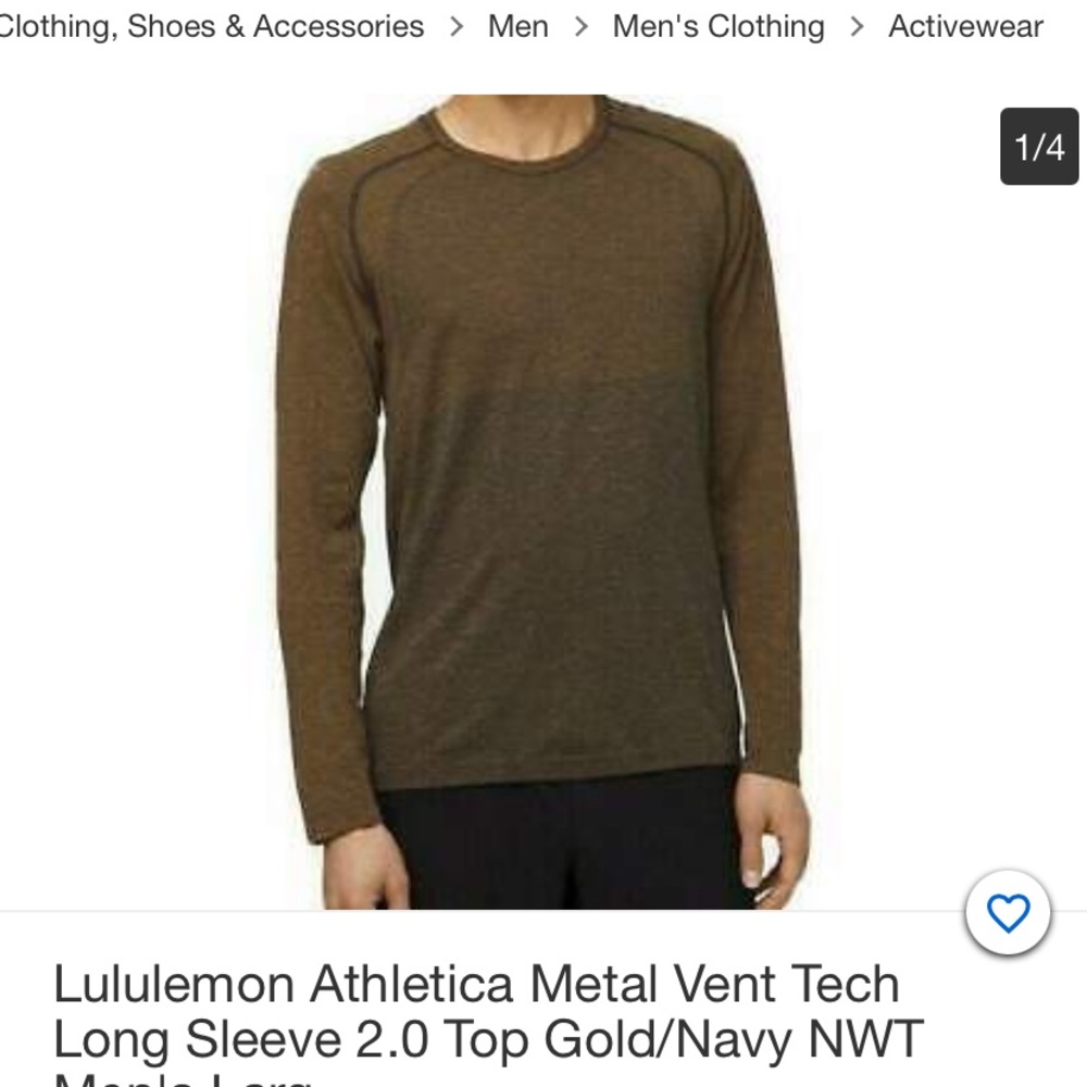 Lululemon-BRAND NEW  sz XXL, metal tech no stink